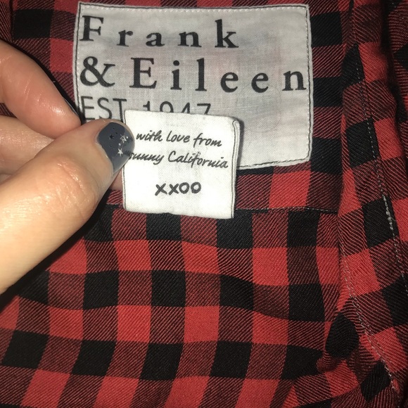 Frank & Eileen “Eileen” Shirt Plaid Button Down L Buffalo Check - Picture 5 of 9